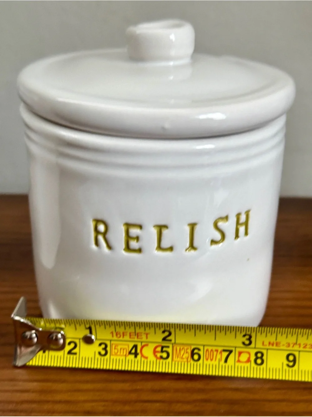 Williams Sonoma Condiment Jars Mayonnaise Relish Mustard Set New Never Used Mint
